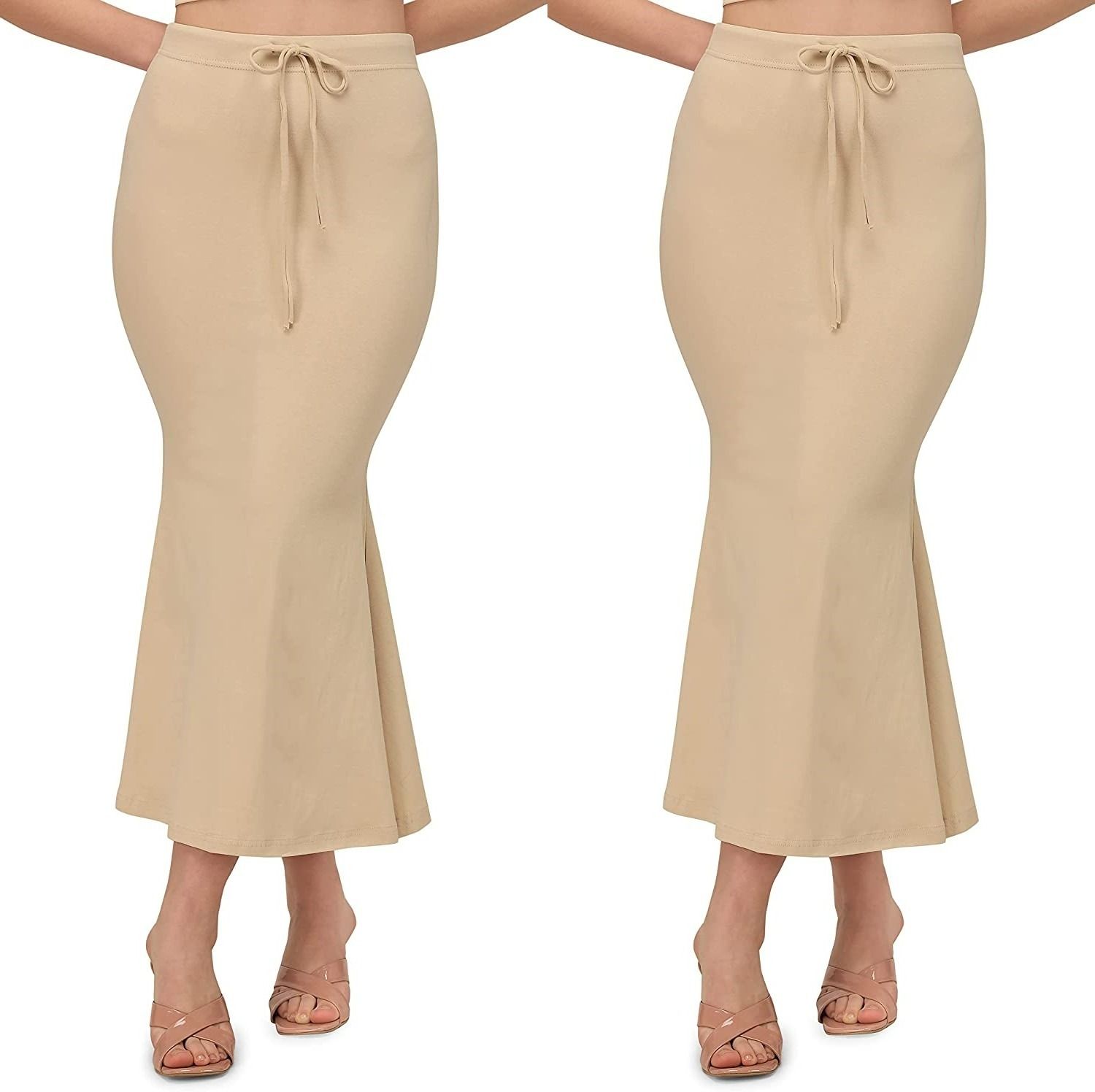 ALYNE BEIGE-COMBO-FISHCUT-BEIGE-BEIGE Lycra Blend Petticoat-image-1
