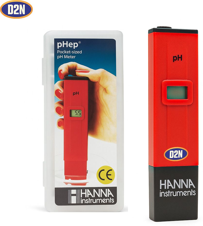 Hanna Digital Pocket pH Meter 0–14 Water-Soil-Aquarium & Hydroponics pH Tester 1 Digital pH Meter