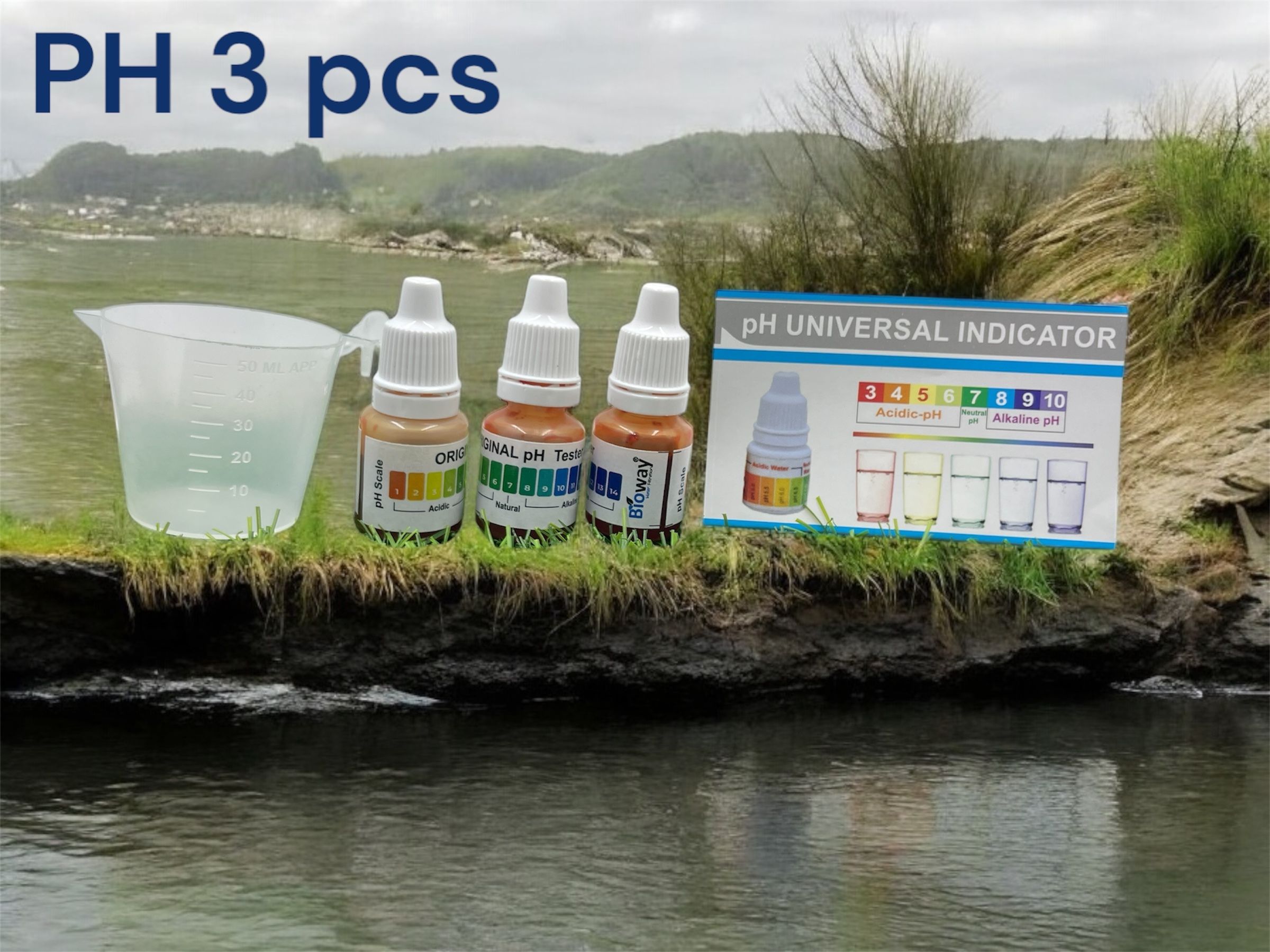 water PH TESTING LIQUID SOLUTION KIT BOTTLE 2PCS FOR TESTING RO/OTHER WATER pH Testers-image-27