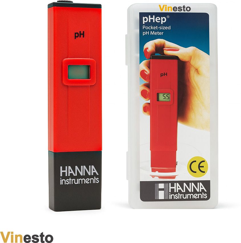 Hanna Digital Pocket pH-Meter 0–14 Water-Soil-Aquarium & Hydroponics pH Tester 4 Digital pH Meter