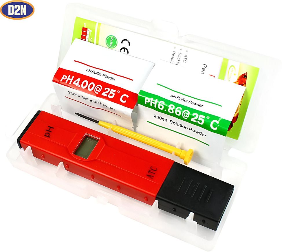 Hanna Digital Pocket pH Meter 0–14 Water-Soil-Aquarium & Hydroponic pH Tester 04 Digital pH Meter