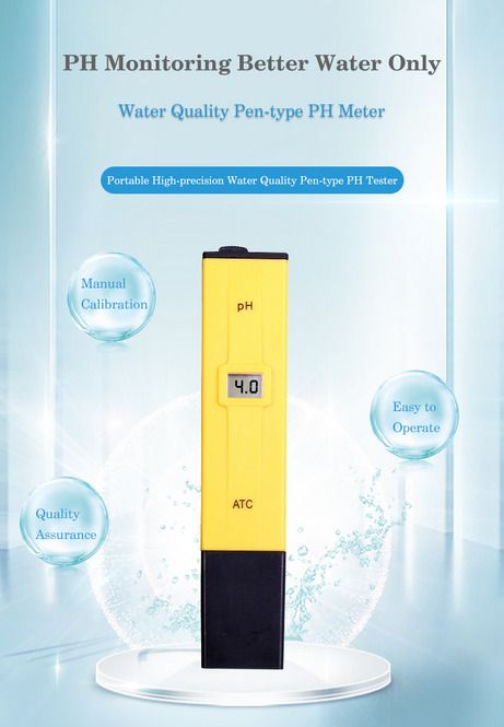 parijata PH Meter 1-14 pH pen tester pocket digital pH metre for drinking Water Digital pH Meter-picture-19