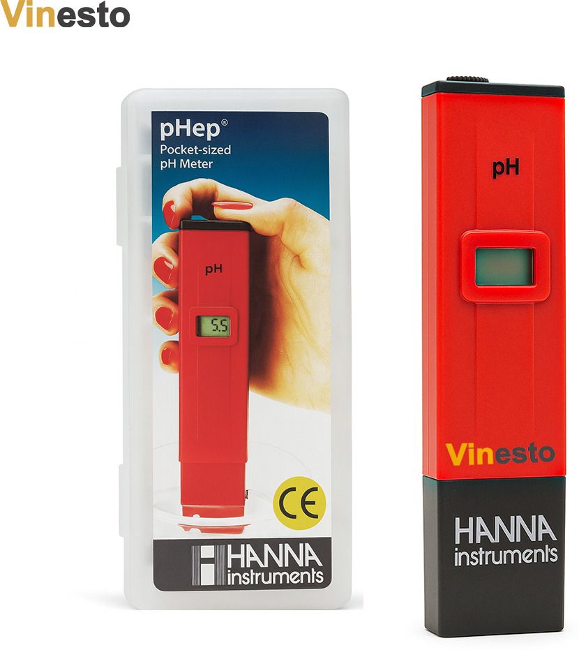 Hanna Digital Pocket pH Meter 0–14 Water-Soil-Aquarium & Hydroponics pH Tester 6 Digital pH Meter