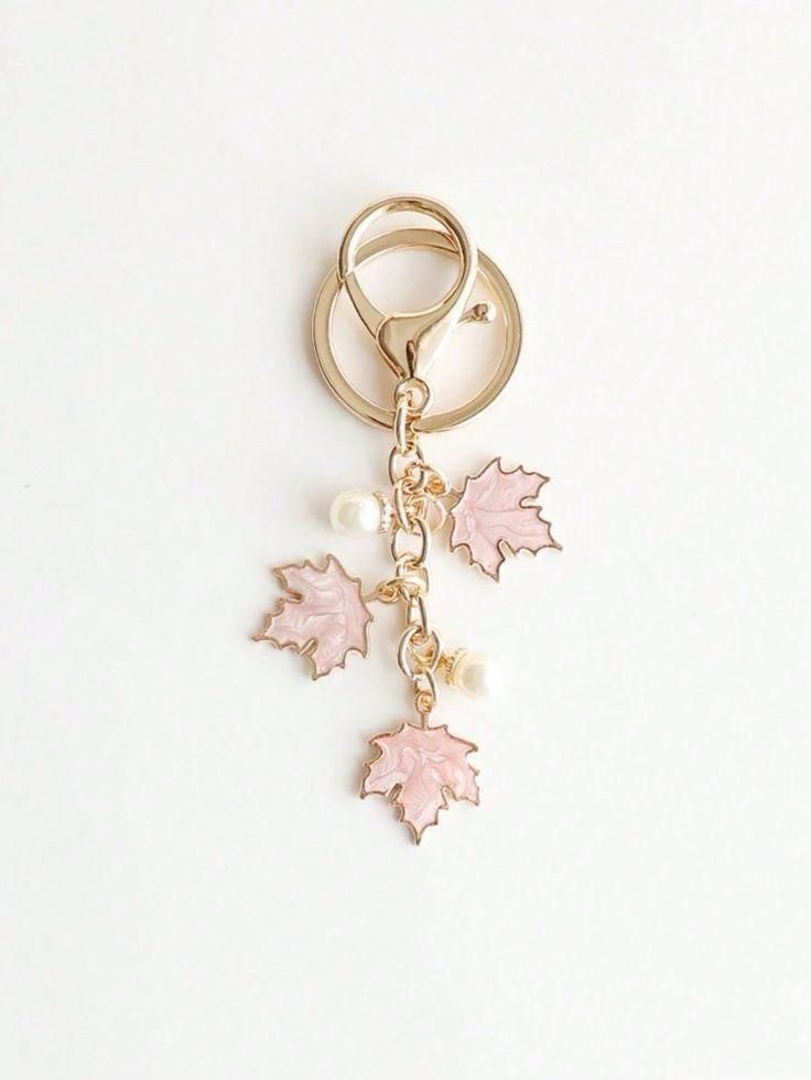 JAVALI Trendy Leaf Keychains Lanyard Mobile Chain,Phone KeyChain ,Purse KeyChain Phone Charm-image-49