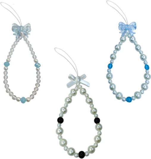 iCopertina Phone Charm Chain Strap Beads & Pearls for Girls Stylish OC-PACK OF C07-C22-C25 Phone Charm-image-49