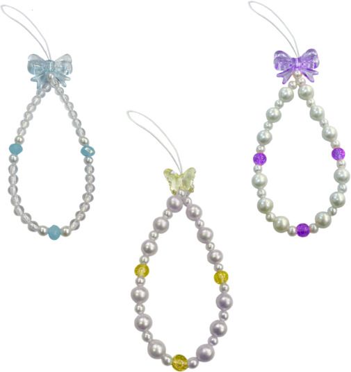 iCopertina Phone Charm Chain Strap Beads & Pearls for Girls Stylish OC-PACK OF C07-C16-C17 Phone Charm-image-44