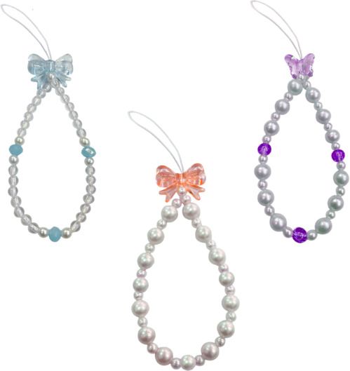 iCopertina Phone Charm Chain Strap Beads & Pearls for Girls Stylish OC-PACK OF C07-C15-C34 Phone Charm-image-12