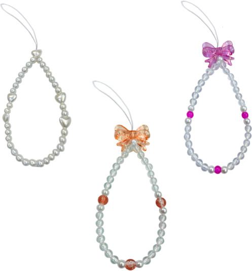 iCopertina Phone Charm Chain Strap Beads & Pearls for Girls Stylish OC-PACK OF C01-C04-C35 Phone Charm-image-36