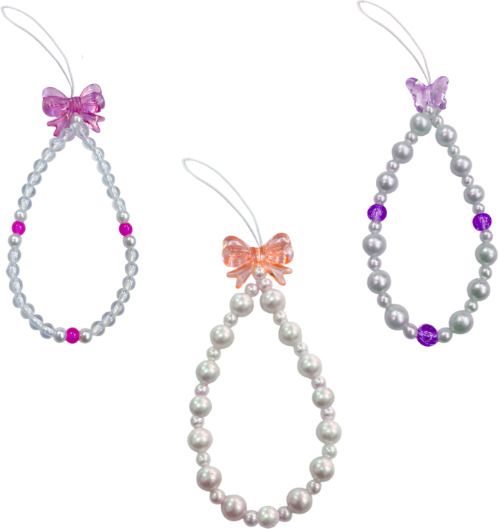 iCopertina Phone Charm Chain Strap Beads & Pearls for Girls Stylish OC-PACK OF C04-C15-C34 Phone Charm-image-16