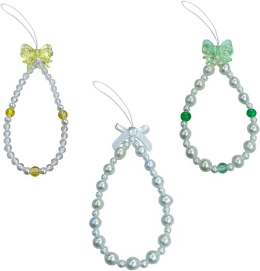 iCopertina Phone Charm Chain Strap Beads & Pearls for Girls Stylish OC-PACK OF C05-C28-C29 Phone Charm-image-41