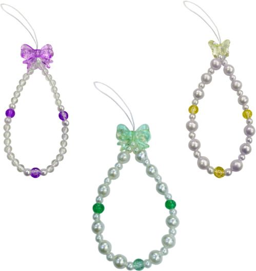 iCopertina Phone Charm Chain Strap Beads & Pearls for Girls Stylish OC-PACK OF C08-C17-C28 Phone Charm-image-43