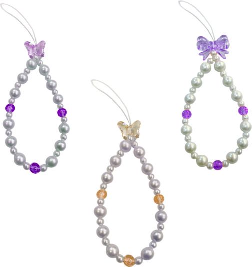 iCopertina Phone Charm Chain Strap Beads & Pearls for Girls Stylish OC-PACK OF C15-C16-C21 Phone Charm-image-33
