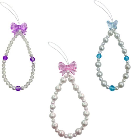 iCopertina Phone Charm Chain Strap Beads & Pearls for Girls Stylish OC-PACK OF C08-C11-C14 Phone Charm-image-45