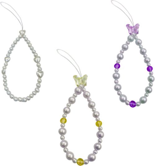 iCopertina Phone Charm Chain Strap Beads & Pearls for Girls Stylish OC-PACK OF C01-C15-C17 Phone Charm-image-26
