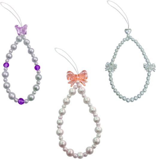 iCopertina Phone Charm Chain Strap Beads & Pearls for Girls Stylish OC-PACK OF C15-C2C34 Phone Charm-image-22