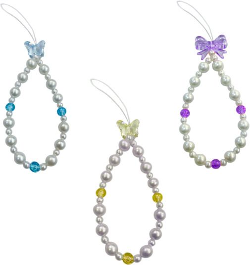 iCopertina Phone Charm Chain Strap Beads & Pearls for Girls Stylish OC-PACK OF C11-C16-C17 Phone Charm-image-49