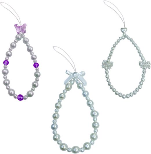 iCopertina Phone Charm Chain Strap Beads & Pearls for Girls Stylish OC-PACK OF C15-C2C29 Phone Charm-image-29