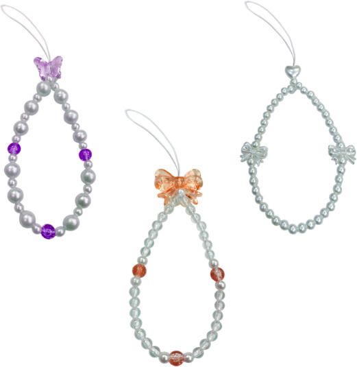 iCopertina Phone Charm Chain Strap Beads & Pearls for Girls Stylish OC-PACK OF C15-C2C35 Phone Charm-image-14
