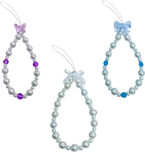 iCopertina Phone Charm Chain Strap Beads & Pearls for Girls Stylish OC-PACK OF C15-C22-C29 Phone Charm-image-31