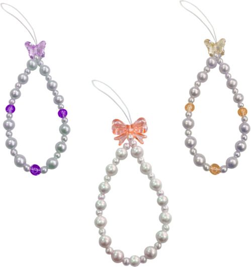 iCopertina Phone Charm Chain Strap Beads & Pearls for Girls Stylish OC-PACK OF C15-C21-C34 Phone Charm-image-35