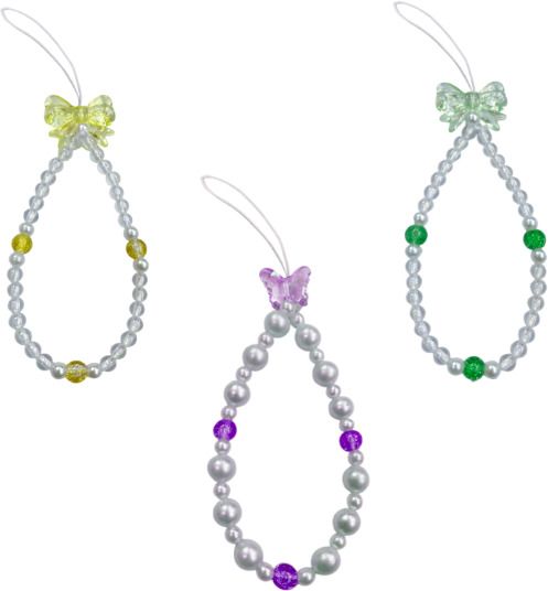 iCopertina Phone Charm Chain Strap Beads & Pearls for Girls Stylish OC-PACK OF C05-C06-C15 Phone Charm-image-11