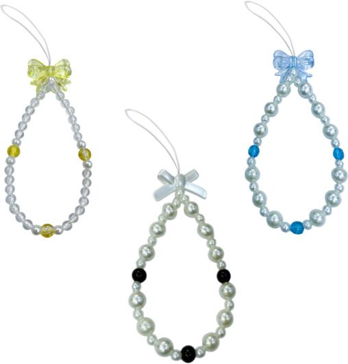 iCopertina Phone Charm Chain Strap Beads & Pearls for Girls Stylish OC-PACK OF C05-C22-C25 Phone Charm-image-48