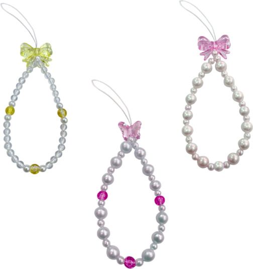 iCopertina Phone Charm Chain Strap Beads & Pearls for Girls Stylish OC-PACK OF C05-C14-C30 Phone Charm-image-21