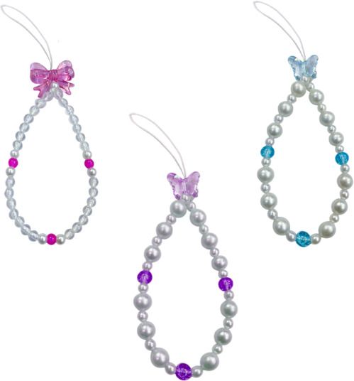 iCopertina Phone Charm Chain Strap Beads & Pearls for Girls Stylish OC-PACK OF C04-C11-C15 Phone Charm-image-7