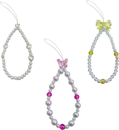 iCopertina Phone Charm Chain Strap Beads & Pearls for Girls Stylish OC-PACK OF C01-C05-C30 Phone Charm-image-46