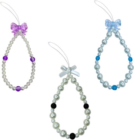 iCopertina Phone Charm Chain Strap Beads & Pearls for Girls Stylish OC-PACK OF C08-C22-C25 Phone Charm-image-42