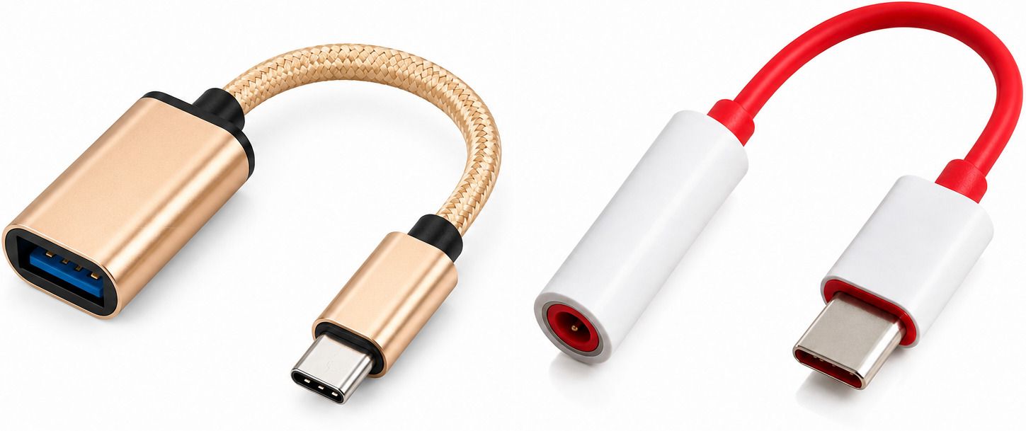 SWEETENTERPRISE Red Audio Jack3.5mm /Type-C Male To USB Female Phone Converter-image-18