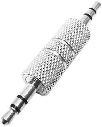 ZENIFY Silver 3.5mm Male-to Male Plug Aux Stereo Audio Jack Adapter for Headset/Amplifier Phone Converter-image-32