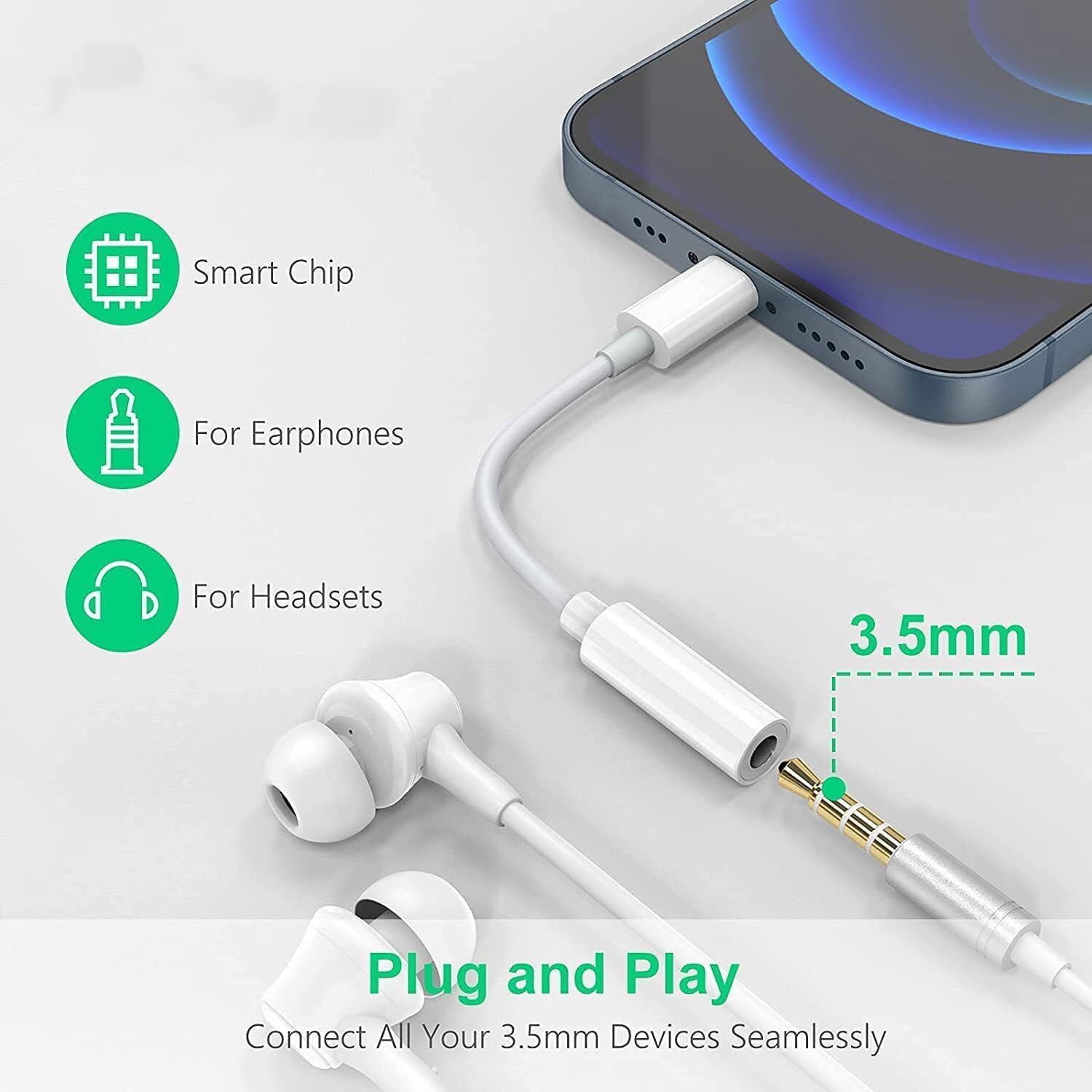 Czech Multicolor KNE-3.5mm Headphone Jack Adapter Connector XII21 Phone Converter-image-35