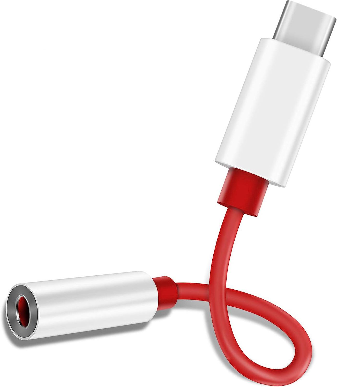 RECTITUDE Red USB C to 3.5mm Audio Aux Jack Adapter, Type C Cable to 3.5mm Headphone Phone Converter-image-36