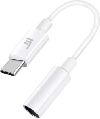 Ekon White Earphone Connector Type C to 3.5 mm jack Phone Converter-image-34