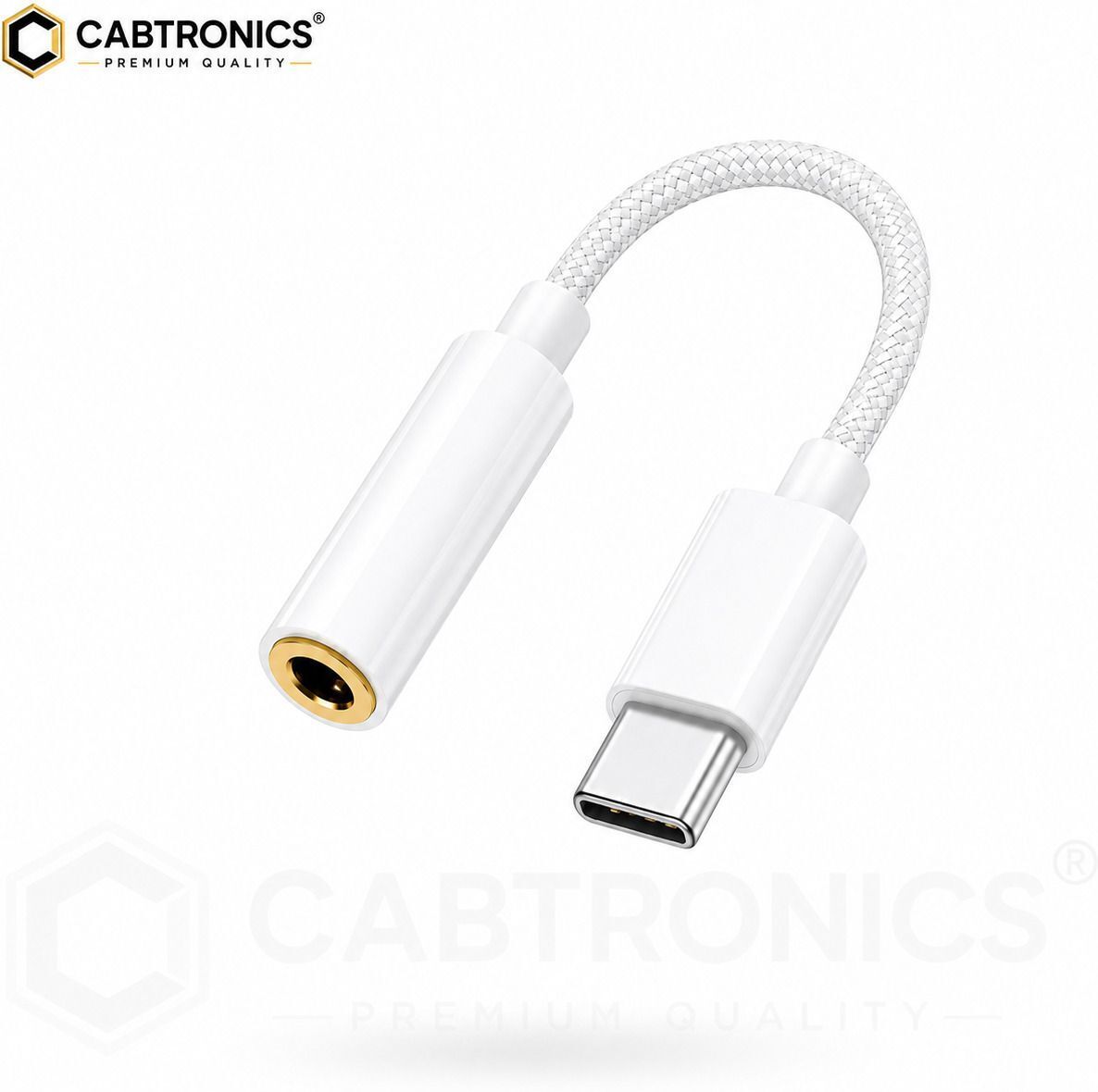 CABTRONICS White USB C to 3.5mm Headphone Jack Adapter AUX Audio Converter for Earphones Phone Converter-picture-39