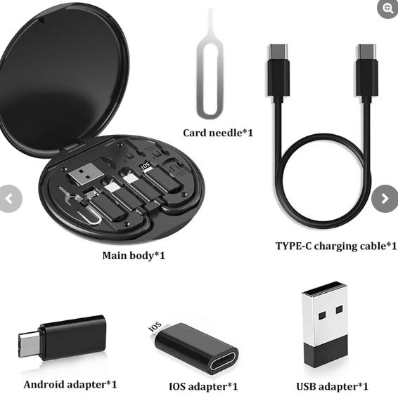TECHGEAR Black Type C to C 60W Charging Adapter Kit C to Lighting Set Phone Converter-image-27