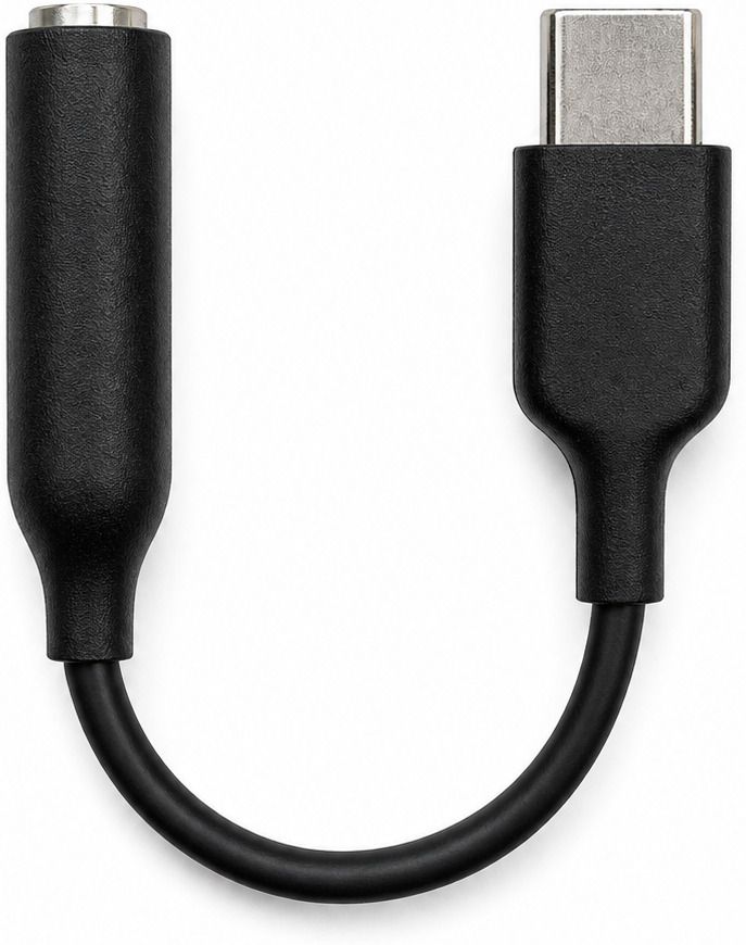 Ctype Black USB-C TO 3.5MM HEADPHONE ADAPTER (BLACK) Phone Converter-image-49
