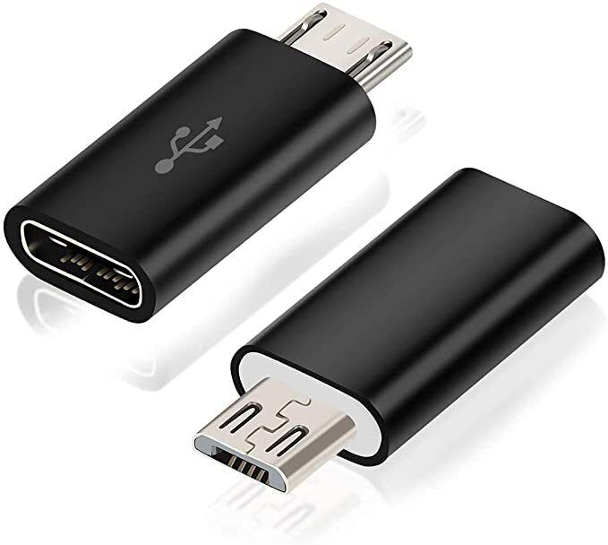 TSHIENTT Black USB 3.1 Type C Female to Micro USB Type V8 Male Charging (Pack of 2) Phone Converter-image-6