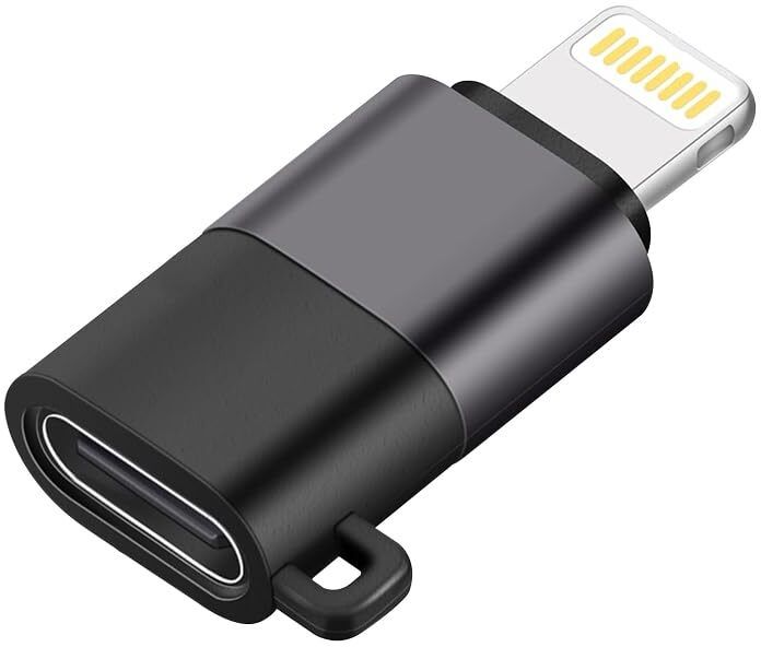 GO SHOPS Black Audio Type C Female OTG Adapter to Lightening Port Phone Converter-image-38