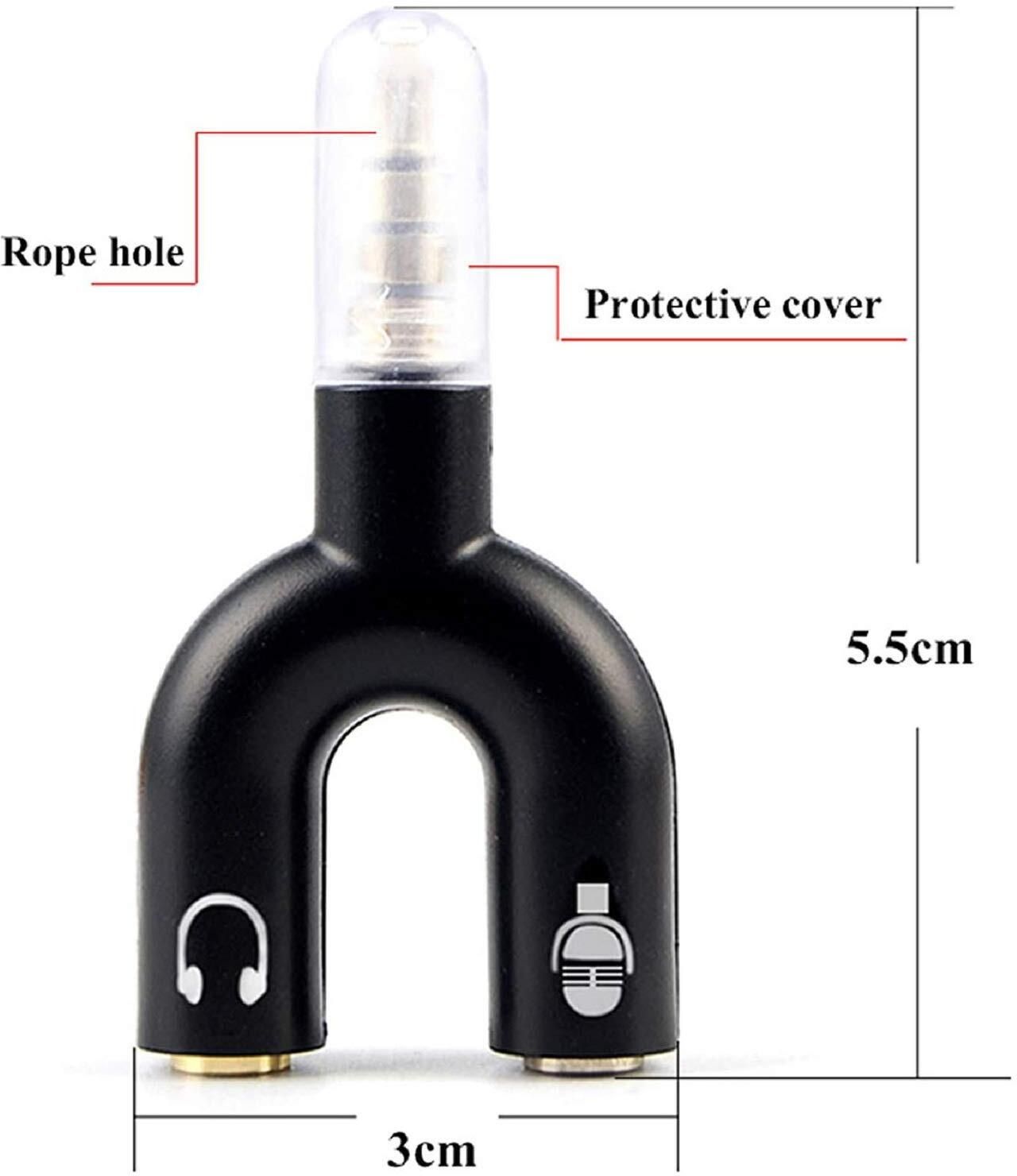 IMMUTABLE Multicolor RME-New U Shape Audio Jack to Headphone Converter ZVV13 Phone Converter-image-41