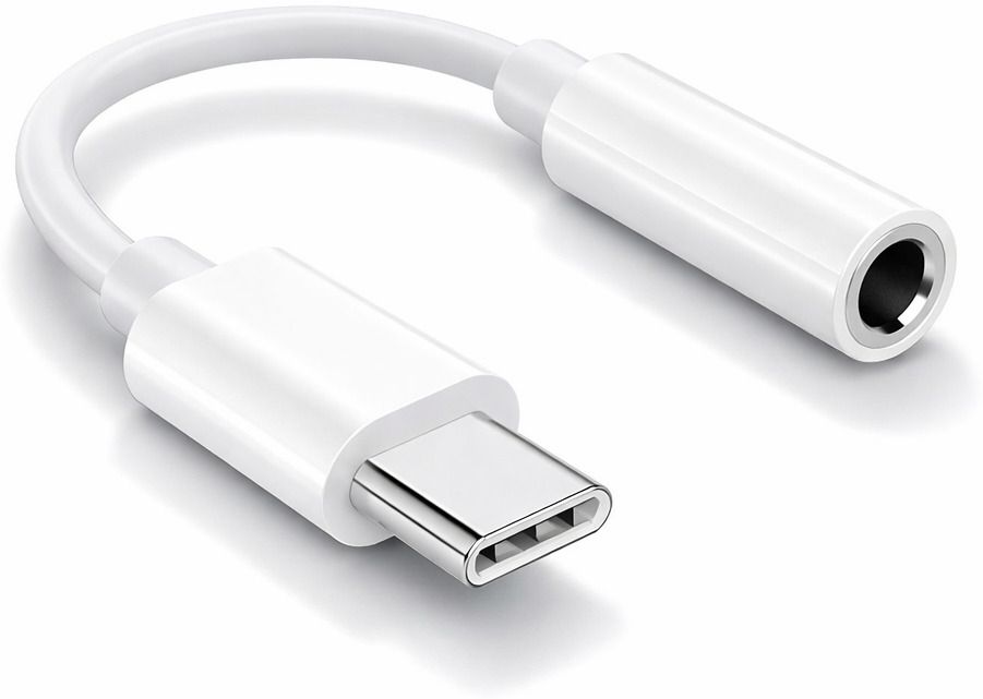 ULTRADART White Type-C to 3.5 mm Audio Adapter for iOS & Android Devices Phone Converter