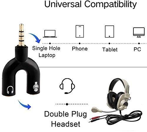 4uonly Multicolor BRE-New U-Shape 3.5mm Audio Jack, Male KHH29 Phone Converter-image-6