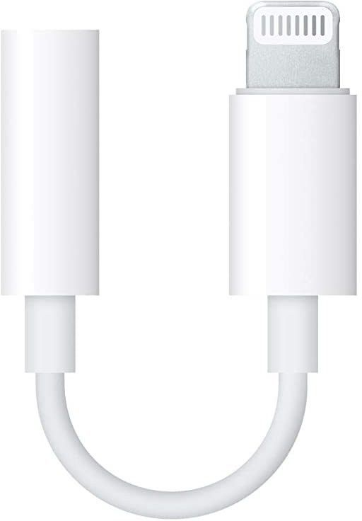 PALAMU White Apple Lightning Soported to 3.5 mm Headphone Jack Adapter Phone Converter