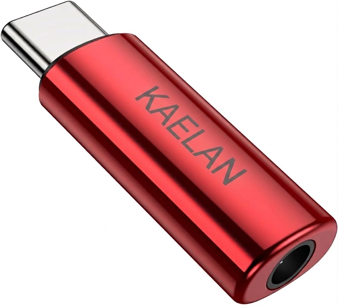 KAELAN Red Type c 3.5 mm audio connector Audio Connector USB Type c, Headphone Converter Phone Converter-picture-12
