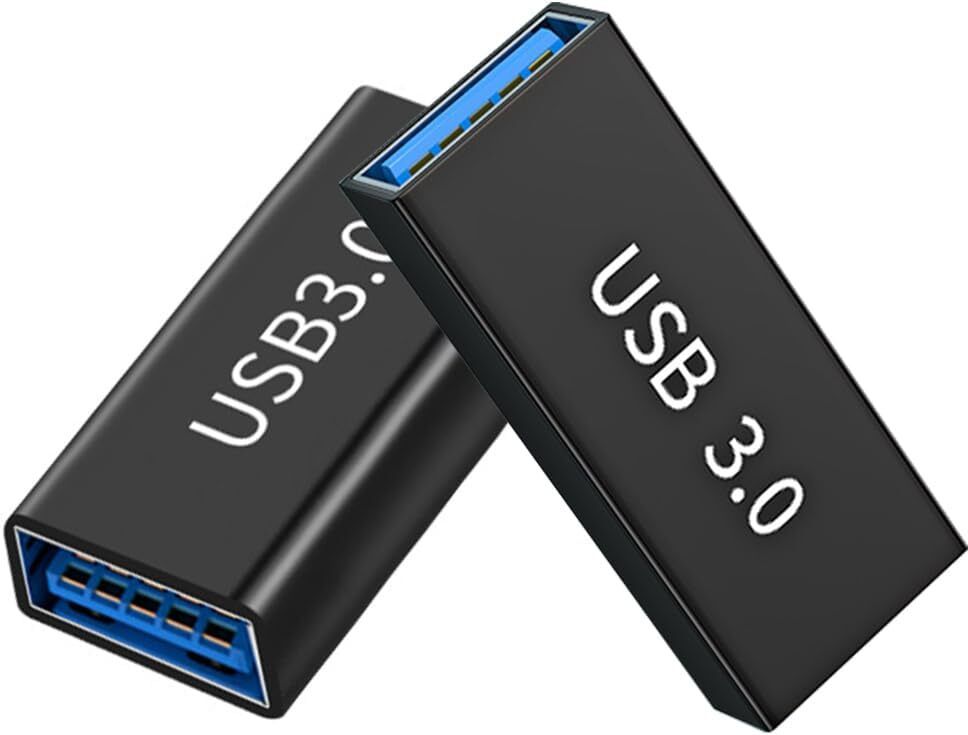 ZENIFY Black USB 3.0 Female to Female Connector Adapter, Type A Both Side Female Phone Converter-picture-36