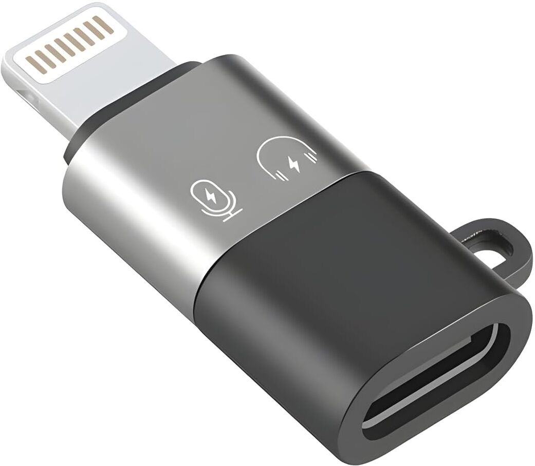 ZENIFY Silver Type C Female to iphone Male OTG Adapter for IOS Connector Extender Convertor Phone Converter