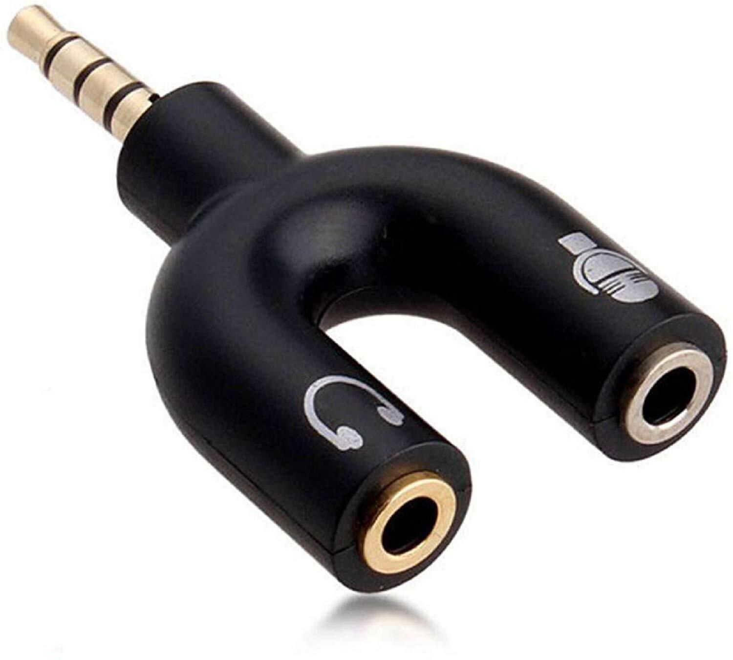 IMMUTABLE Multicolor RME-New U Shape Audio Jack to Headphone Converter ZVV10 Phone Converter-image-46