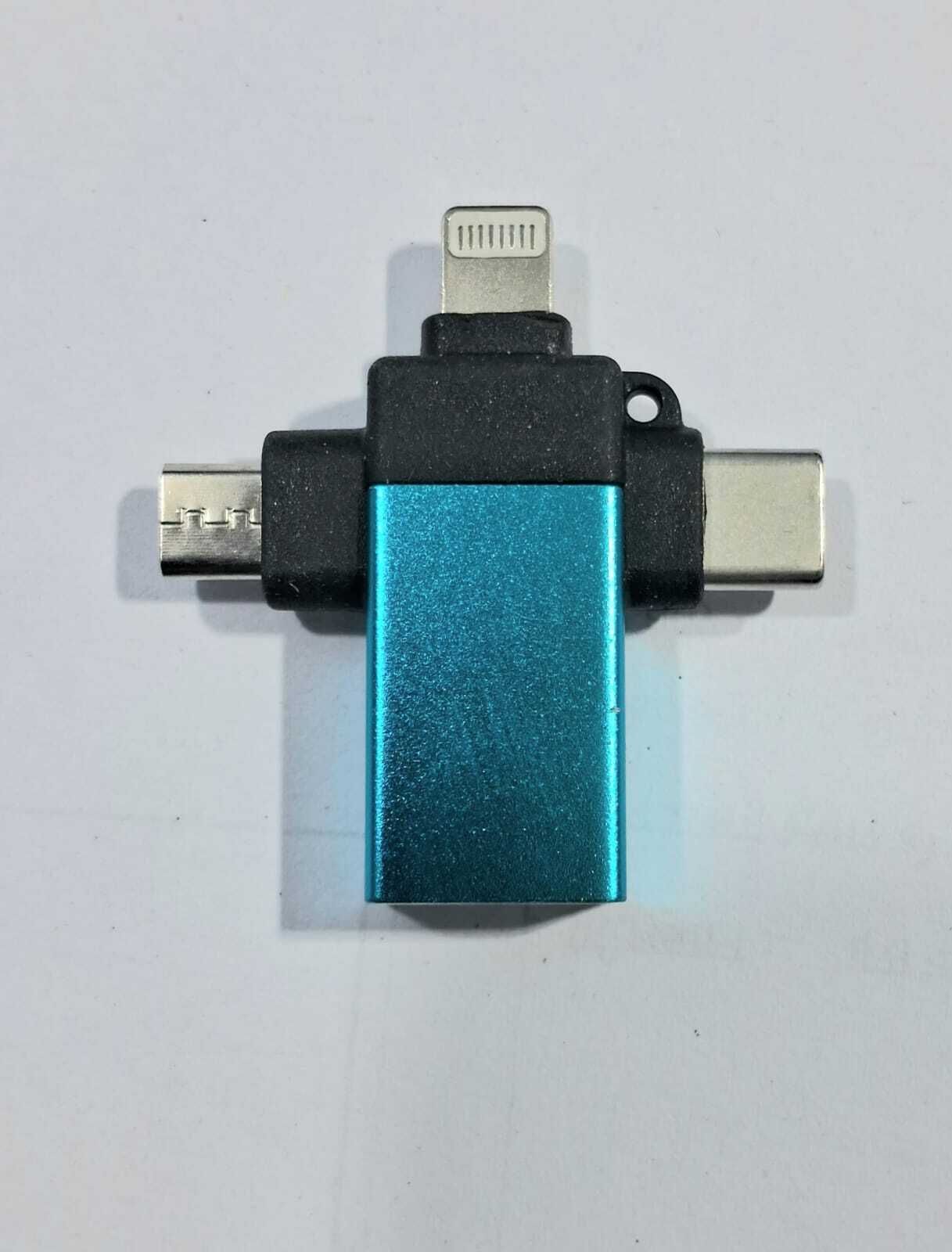 Balram Enterprises Blue, Black, Red, Green OTG Cable in 1 Phone Converter-image-13