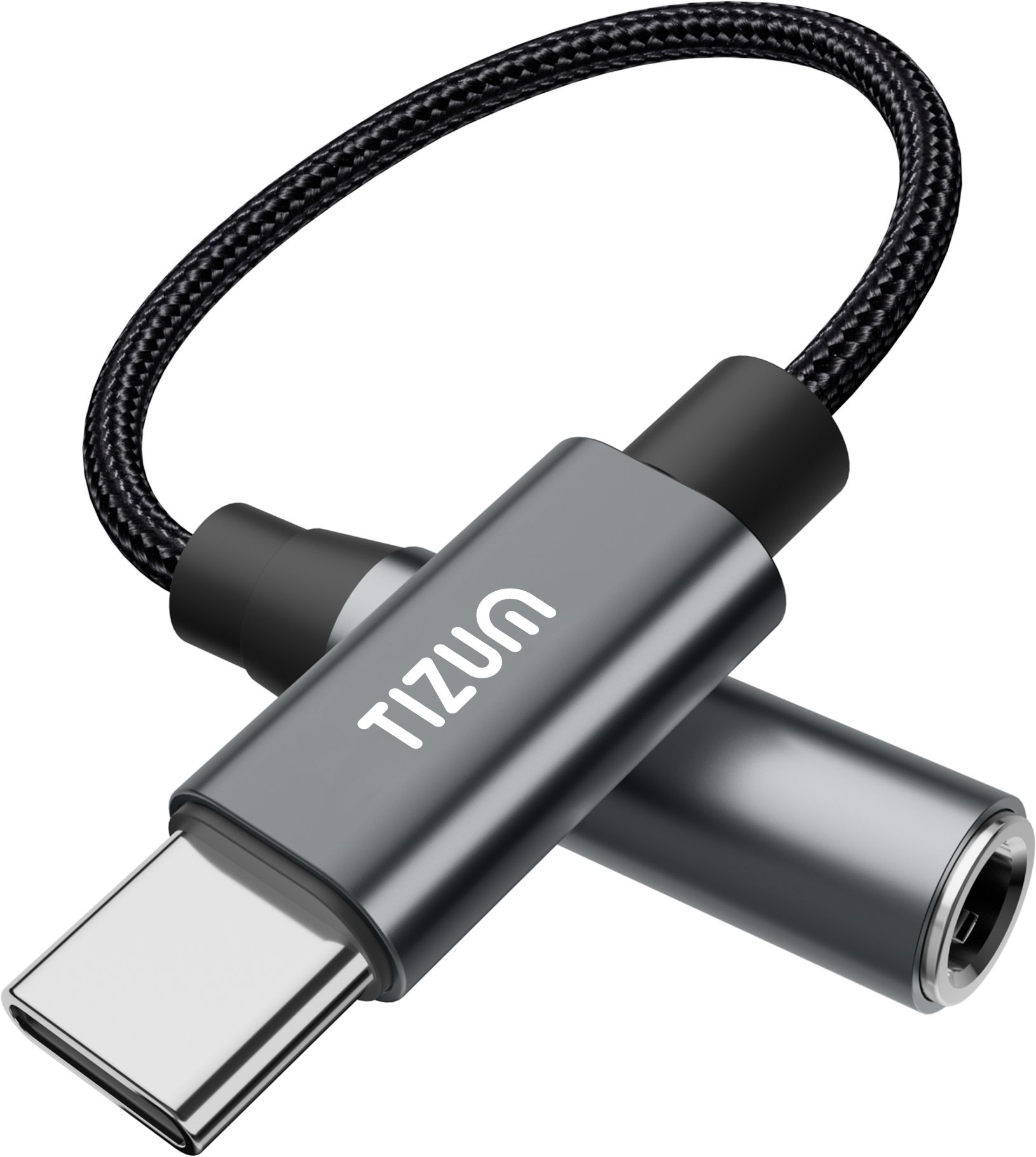 Tizum Grey Case Magic Type C to 3.5mm Audio Jack Adapter with DAC Phone Converter-image-18